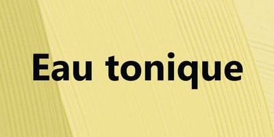 Eau tonique