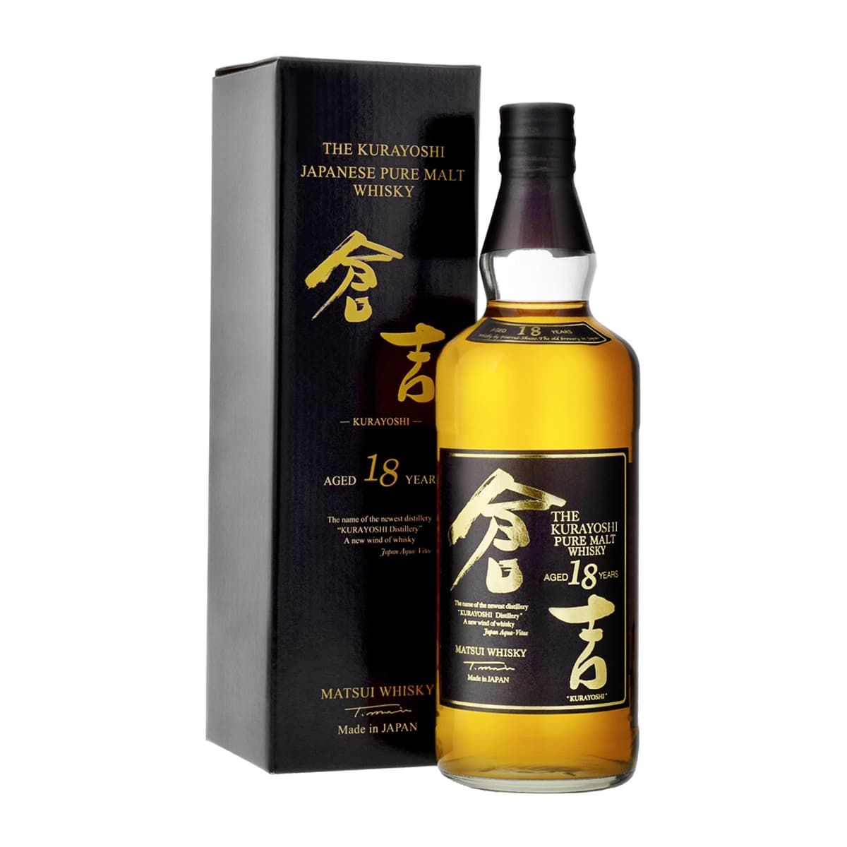 KURAYOSHI 18年 ジャパニーズウイスキー マツイピュアモルトウイスキー「倉吉 18年」 | 松井酒造合名会社