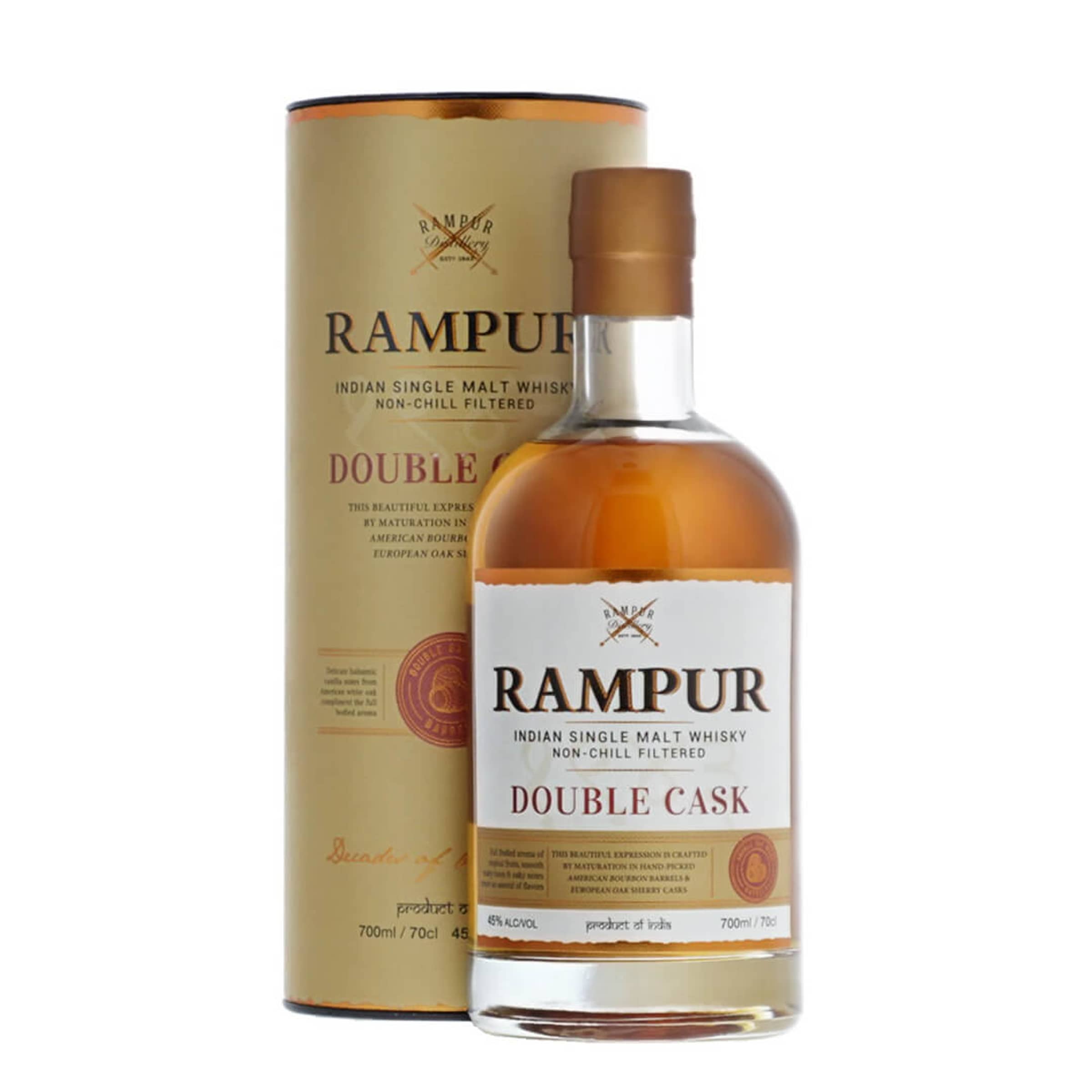Rampur Double Cask Single Malt Whisky 70cl | Drinks.ch