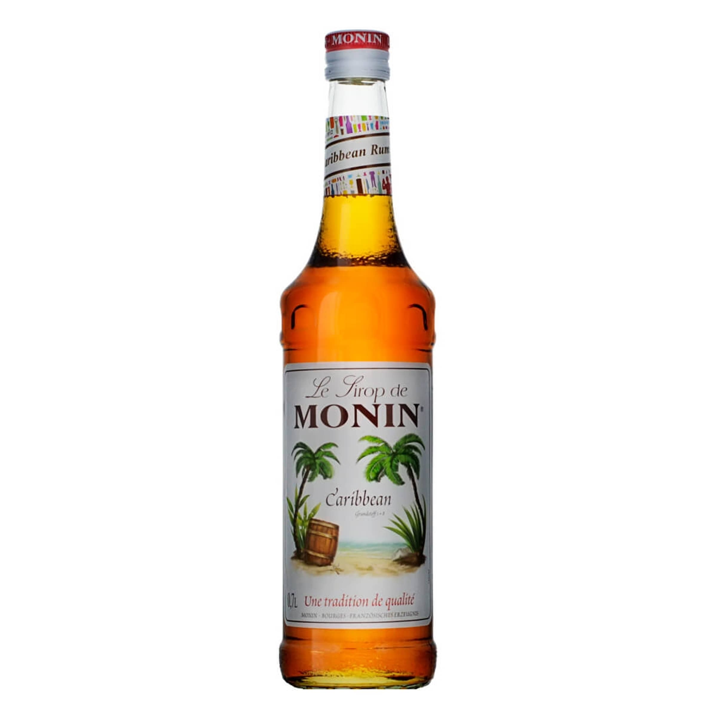 Rhum des Caraibes, Monin sans alcool, 700 ml, Bouteille