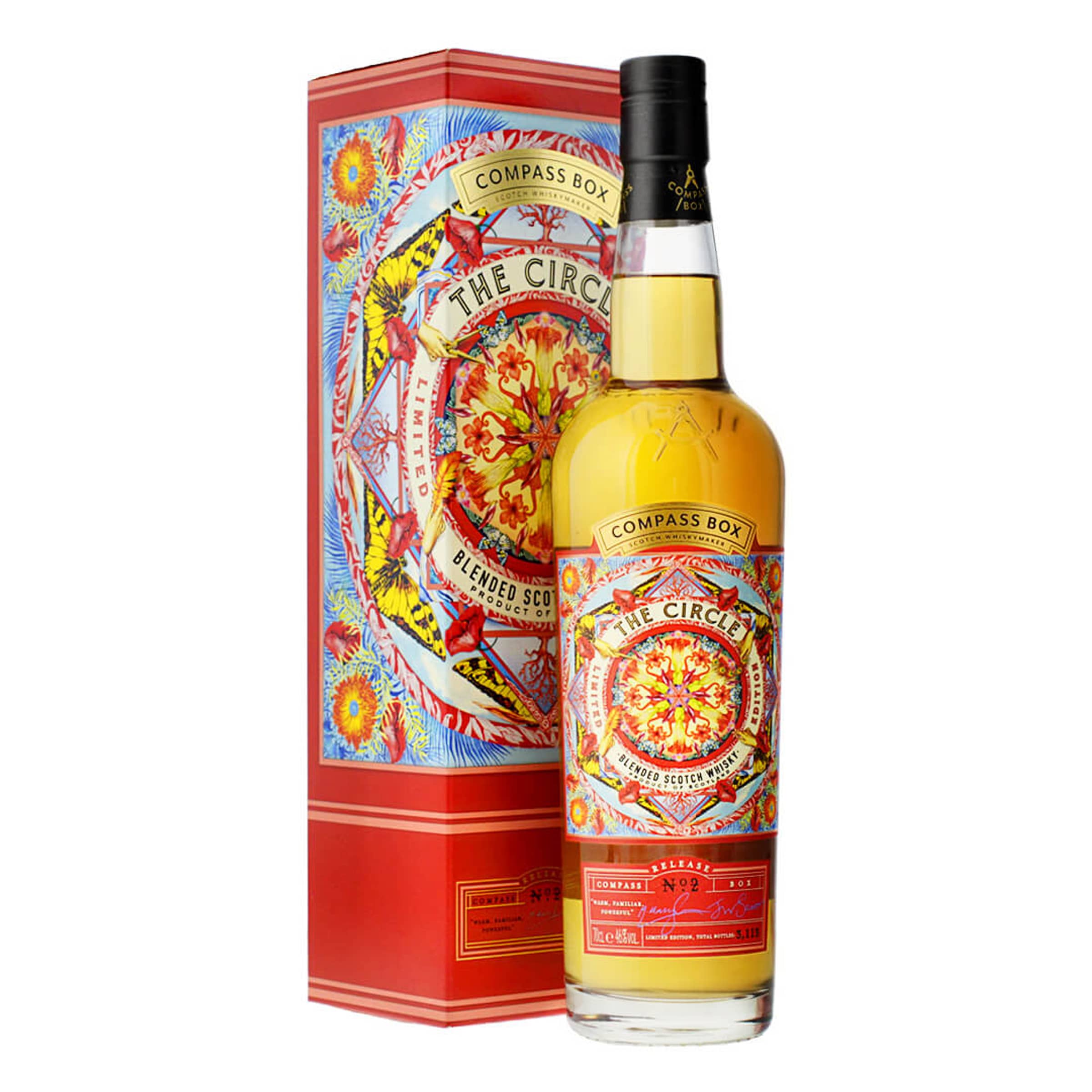 Compass Box The Spice Tree Blended Malt Scotch Whisky Coffret Cadeau 70cl  Avec 2 Verres