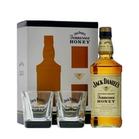 Jack Daniel's Honey Whiskey 70cl Set avec 2 Verres