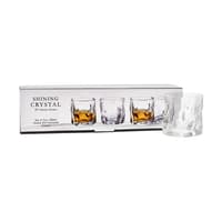 Danny Home Shining Crystal Double Old Fashioned Whisky Glas 28cl, 4er-Pack