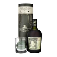 Diplomatico Reserva Exclusiva Rum 70cl Set avec verre et moule à glaçons