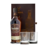 Glenfiddich 18 Years Single Malt Whisky Set mit 2 Gläsern 70cl