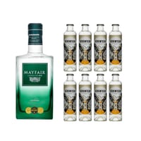 Mayfair London Dry Gin 70cl mit 8x 1724 Tonic Water