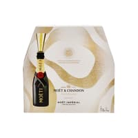 Moët & Chandon At Home Pack 6x20cl in Geschenkbox mit Bottle Sippers