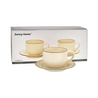Danny Home Tassenset Shiny Beige 21cl 6-teilig
