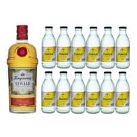Tanqueray Flor de Sevilla Gin 70cl mit 12x Acqua Tonica Noe Mendrisio Tonic Water