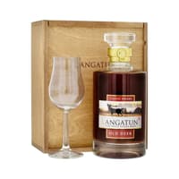 Langatun Old Deer Single Malt Whisky 50cl mit Holzbox und Glas