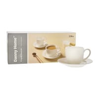 Danny Home Set de tasses blanc 22cl, 6 pièces