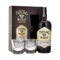 Teeling Small Batch Rum Cask  Irish Blended Whiskey Set Cadeau 70cl avec 2 Verres