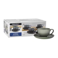 Danny Home Tassenset Speckled Matt Dark Grey 10cl 6-teilig