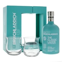Bruichladdich The Classic Laddie Scottish Barley Whisky mit Gläsern 70cl