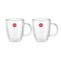 Bodum Doppelwandige Jumbotasse mit Griff 45cl, 2er-Pack