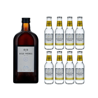 Deux Frères Gin 50cl mit 8x Swiss Mountain Spring Classic Tonic Water