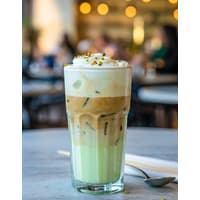 Iced Pistachio Vanilla Oat Latte