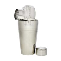 Japanese Style Cup Shaped Cocktail Shaker Silver 41cl
