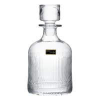 RCR Crystal Da Vinci Touch Whisky Decanter Cylindrical Stop 80cl