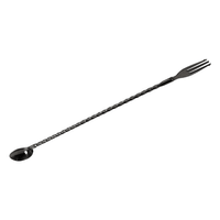 ProTrident Barlöffel mit Gabel Schwarz
