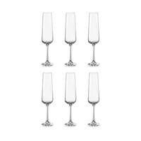 Bohemia Crystal Glass Sandra Flute 20cl, 6er-Set