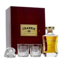 Crabbie 40 Years Single Malt Whisky 70cl Set mit 2 Gläser