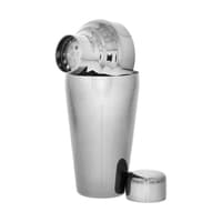 Japanese Style Cup Shaped Cocktail Shaker Black 41cl