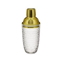 Cocktail Shaker Gold & Glass