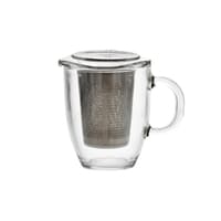 Bodum Yo-Yo Set Glastasse mit Edelstahlfilter 35cl