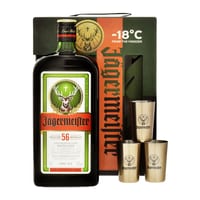 Jägermeister Liqueur aux herbes 100cl Set avec verres à shot