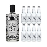 Gin 27 70cl mit 8x Gents Tonic Water
