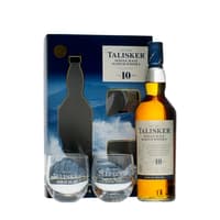 Talisker 10 Years Single Malt Whisky 70cl avec 2 Verres Rocking