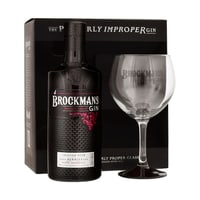 Brockmans Premium Gin 70cl Set avec un Verre