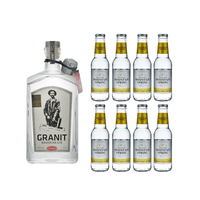 Granit Bavarian Gin 70cl mit 8x Swiss Mountain Spring Classic Tonic Water