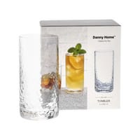 Danny Home Raindrop Highball Tumbler Verre, pack de 4