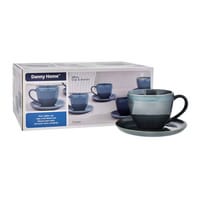 Danny Home Tassenset Speckled Blue 30cl 6-teilig