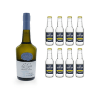 Le Gin de Christian Drouin 70cl avec 8x Erasmus Bond Classic Tonic Water