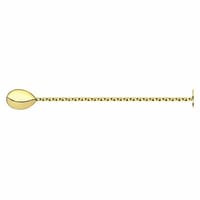 Classic Barlöffel mit Stössel Gold 270mm