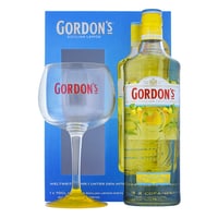 Gordon's Sicilian Lemon Gin 70cl Set mit Copa Glas