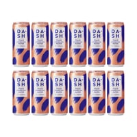 Dash Peach Sparkling Water 33cl 12er Pack