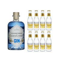 Secret Garden Gin Kamille&Kornblume 50cl avec 8x Fever Tree Tonic Water