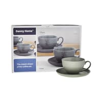 Danny Home Tassenset Speckled Matt Dark Grey 28cl 6-teilig