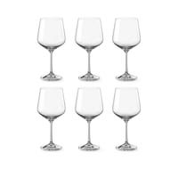 Bohemia Crystal Glass Sandra Burgundy 57cl, 6er-Set
