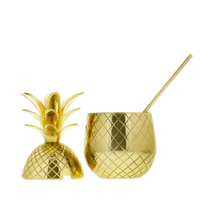Pineapple Becher gross (gold)