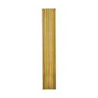 Trinkhalme aus Edelstahl goldenfarben 6-teiliges Set