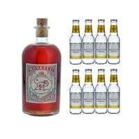 Monkey 47 Sloe Gin 50cl mit 8x Swiss Mountain Spring Classic Tonic Water