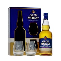 Glen Moray Chardonnay Cask Finish Single Malt Whisky 70cl Set mit 2 Gläser