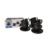 Danny Home Set de tasses noir 30cl, 6 pièces