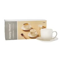 Danny Home Set de tasses blanc 12cl, 6 pièces