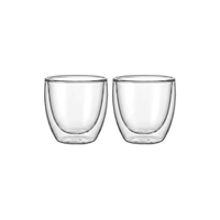 Bodum Pavina Doppelwandiges Glas 8cl, 2er-Pack
